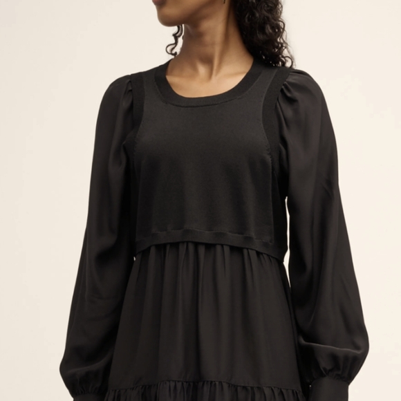 cinq à Sept 5 a 7 Women's Presley Tiered Silk Mini Dress - Picture 2 of 7